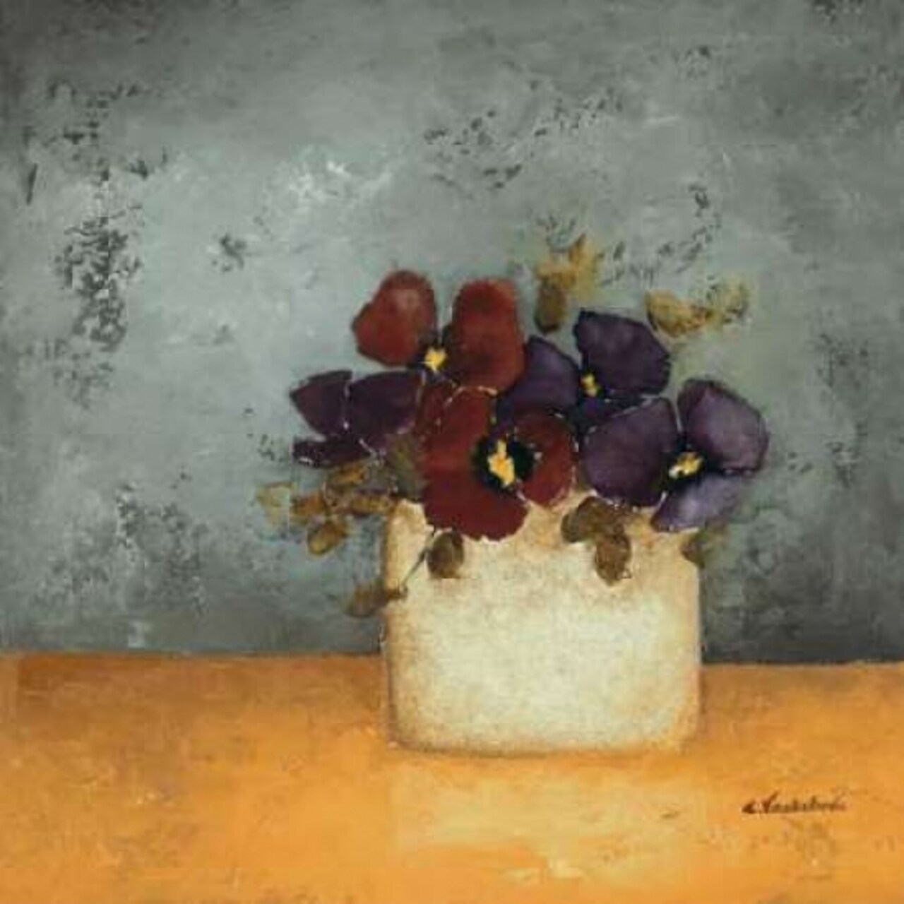 Pansies II Poster Print by Anouska Vaskebova - Item # VARPDXGA0102187